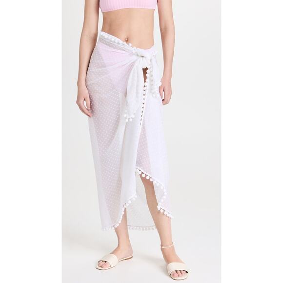 Playa Lucila Embroidered Sarong - One Size - White - Picture 2 of 6